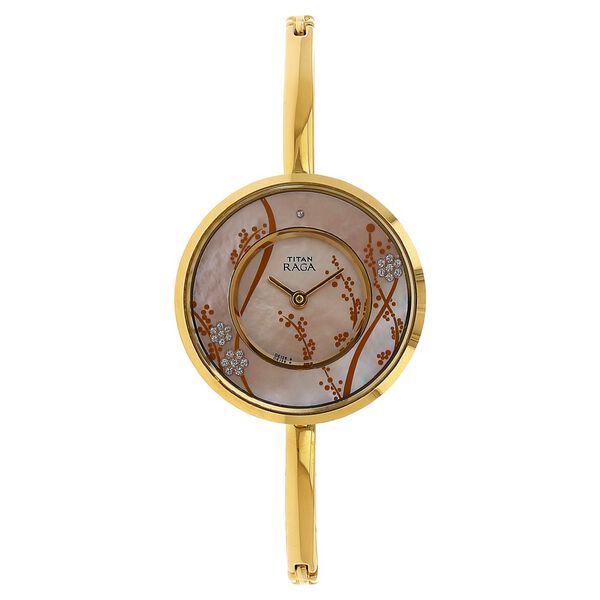 Titan Raga Garden of Eden Champagne Dial Analog Metal Strap Watch for Women - image number 0