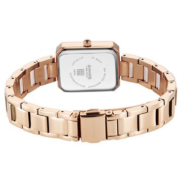 Sonata Festive Quartz Analog White Dial Metal & Plastic Strap Watch For Women