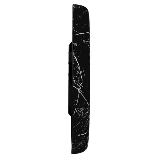 Titan Black Marble Dial Wall Clock with 3D Project Numerals & Silent Sweep - 35.5 cm x 35.5 cm x 5 cm (Medium) - image number 3