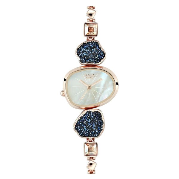 Titan Raga I Am Mother of Pearl Dial Rose Gold Strap Watch for Women