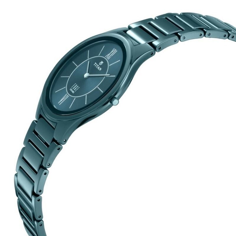 Titan Edge Ceramic Blue Dial Analog Ceramic Strap watch for Men - image number 3