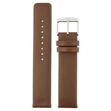 20 mm Brown Genuine Leather Strap for Men