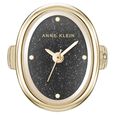 Anne Klein Quartz Analog Black Dial Golden Metal Ring Watch For Women - image number 1