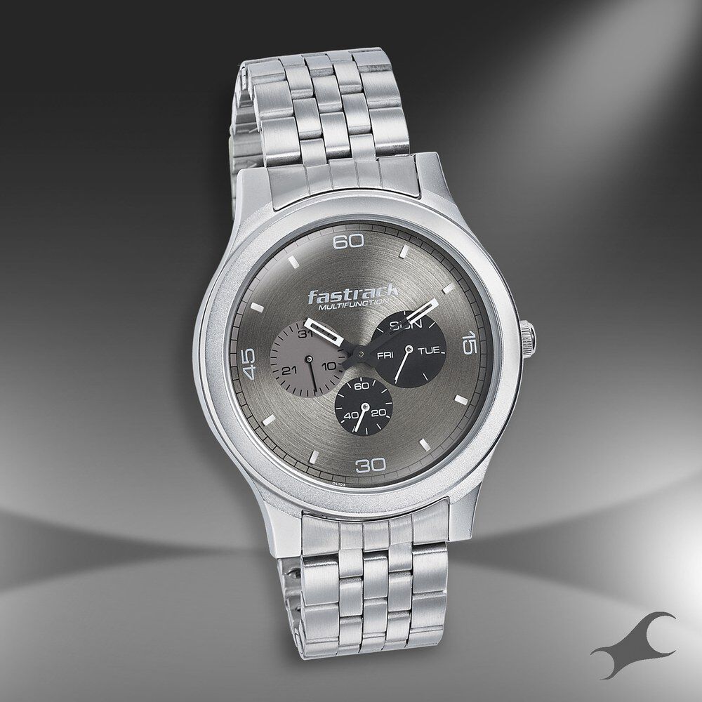 Buy Online Fastrack Dial It Up Quartz Multifunction Grey Dial