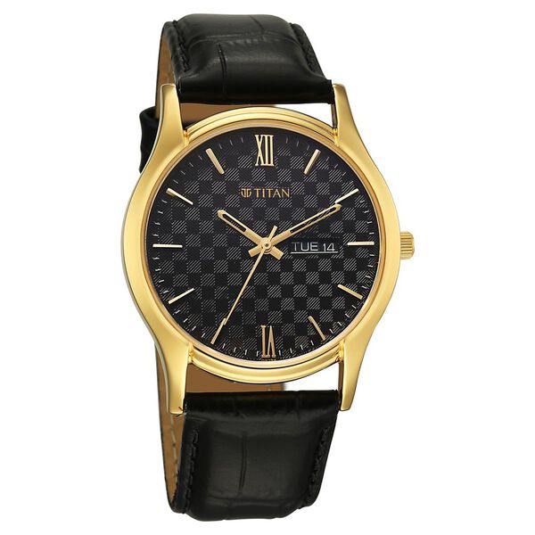 Titan Karishma Regal Classic Day-Date Men's Dress Watch - image number 1