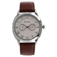 Titan Smartsteel Brown Dial Quartz Multifunction Leather Strap watch for Men