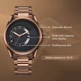 Fastrack Groove Quartz Analog with Date Black Dial Brown Stainless Steel Strap Watch For Guys - image number 2