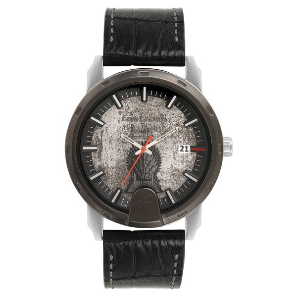 Fastrack Game Of Thrones Quartz Analog with Date Anthracite Dial Leather Strap Watch for Guys - image number 0