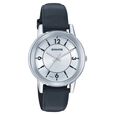 Sonata Quartz Analog Silver Dial Leather Strap Watch for Men - image number 0