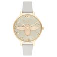 Olivia Burton Quartz Analog Pink Dial Leather Strap Watch for Women - image number 0