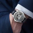 Titan Maritime Anthracite Dial Quartz Multifunction Leather Strap Watch for Men - image number 6