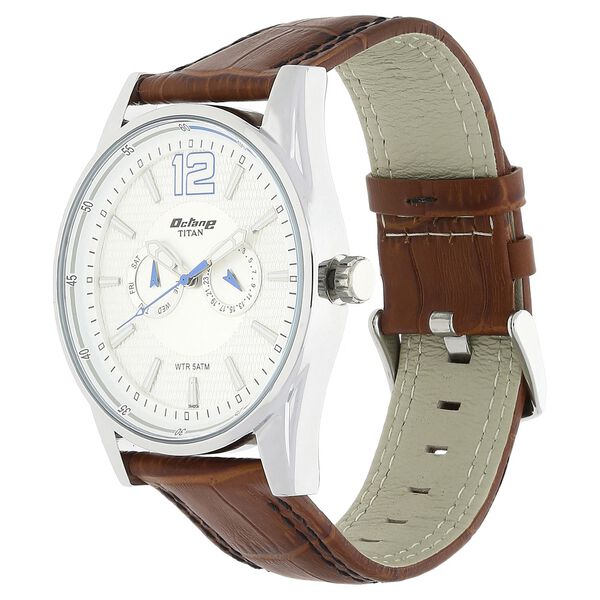Titan Quartz Multifunction Silver Dial Watch for Men - image number 1