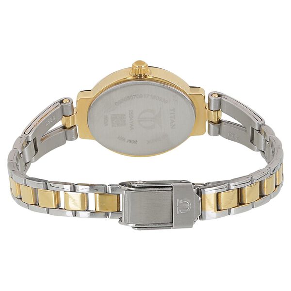 Titan Quartz Analog Silver Dial Two Toned Stainless Steel Strap Watch For Women - image number 3