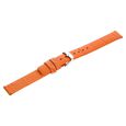 16 mm Orange Genuine Leather Strap for Women - image number 3