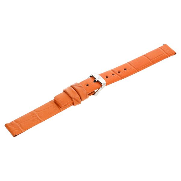 16 mm Orange Genuine Leather Strap for Women - image number 3