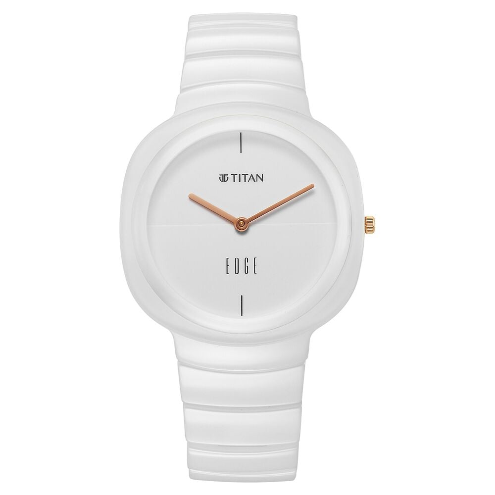 Titan Edge Squircle Quartz Analog White Dial Ceramic Strap Watch For Women-image-9