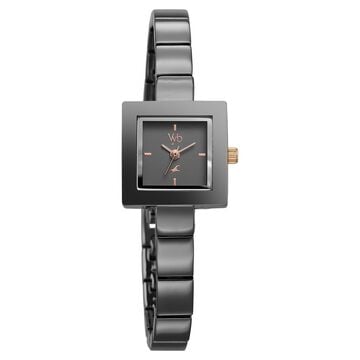 Vyb Successor By Fastrack Quartz Analog Grey Dial Metal Strap Watch For Girls