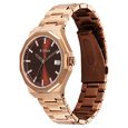 Titan Regalia Dodecagon Quartz Analog with Date Brown Dial Rose Gold Stainless Steel Strap Watch For Men - image number 4