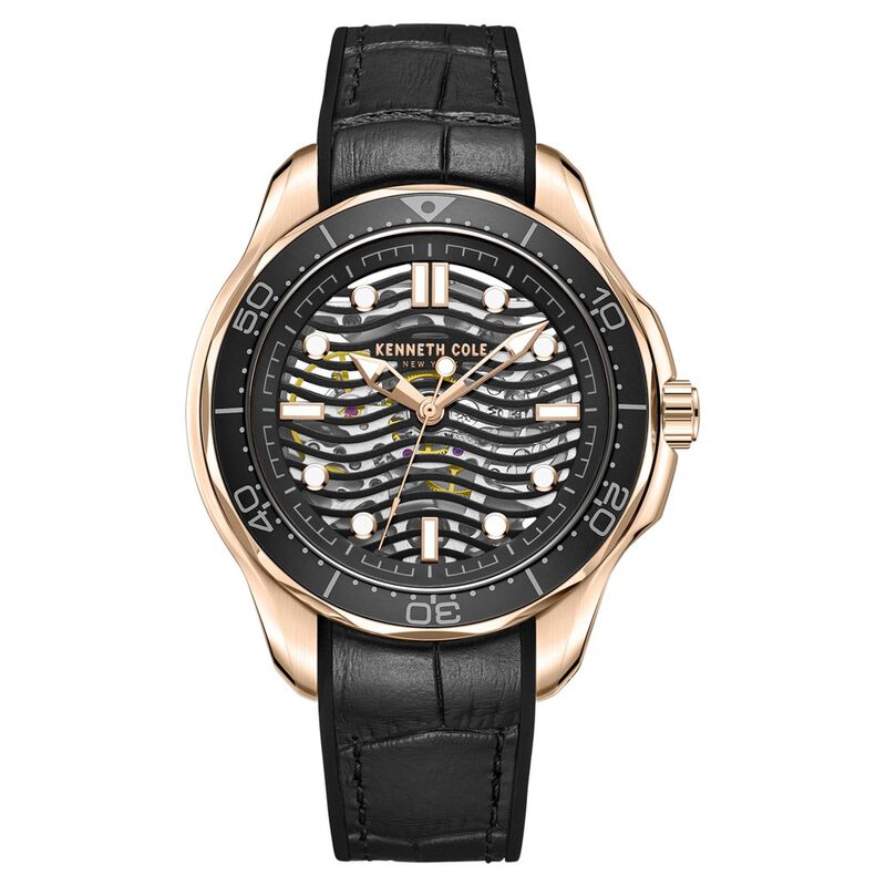 Kenneth Cole Black Dial Automatic Watch for Men