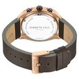 Kenneth Cole Quartz Chronograph Grey dial Leather Strap Watch for Men - image number 4