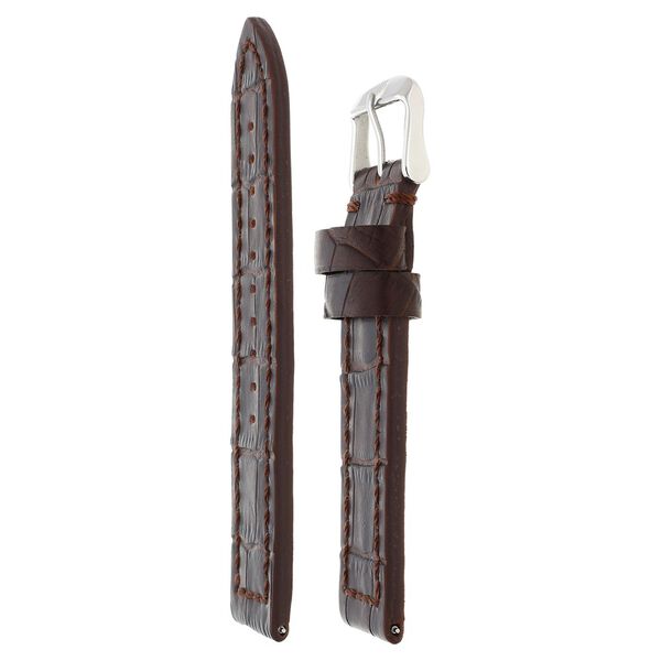 24 mm Brown Genuine Leather Strap for Men - image number 2