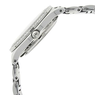 Xylys Swiss Analog with Date Two Toned Stainless Steel And Ceramic Strap Black Dial Watch For Women