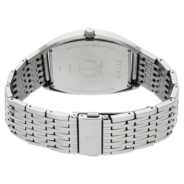 Titan Dual Time Blue Dial Stainless Steel Strap watch for Men - image number 3