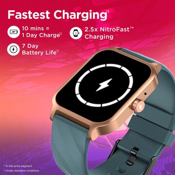Fastrack Revoltt FS1 Smart Watch 1.85'' UltraVU Display Blazing Fast UI Working Crown AI Voice Assistant