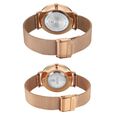 Sonata Soulmate Quartz Analog Black Dial Stainless Steel Strap Watch For Couple - image number 5