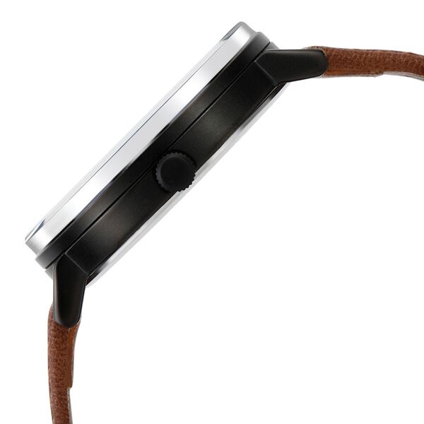 Lee Cooper Quartz Analog Black Dial Leather Strap Watch for Men - image number 3