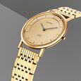 Edge Metal Yellow Dial Stainless Steel Strap Watch Men - image number 0