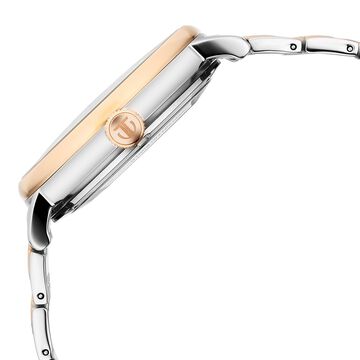Titan Yin Yang Skeletal Automatic Analog with White Dial Silver and Rose Gold Stainless Steel Strap Watch for Men