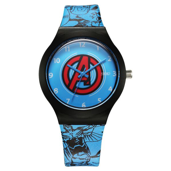 Zoop Marvel Avengers Interchangable Watch Set with Blue Dial & Multicoloured Strap for Boys Kids, from House of Titan - image number 1