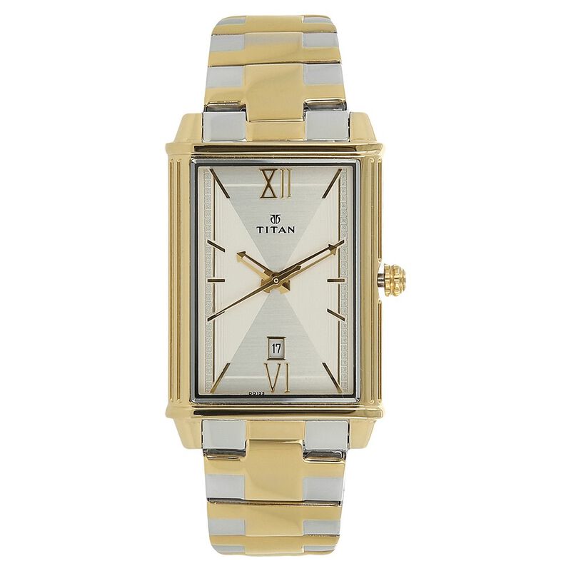 Titan Regalia Rome Silver Dial Analog with Date Stainless Steel Strap Watch for Men - image number 0