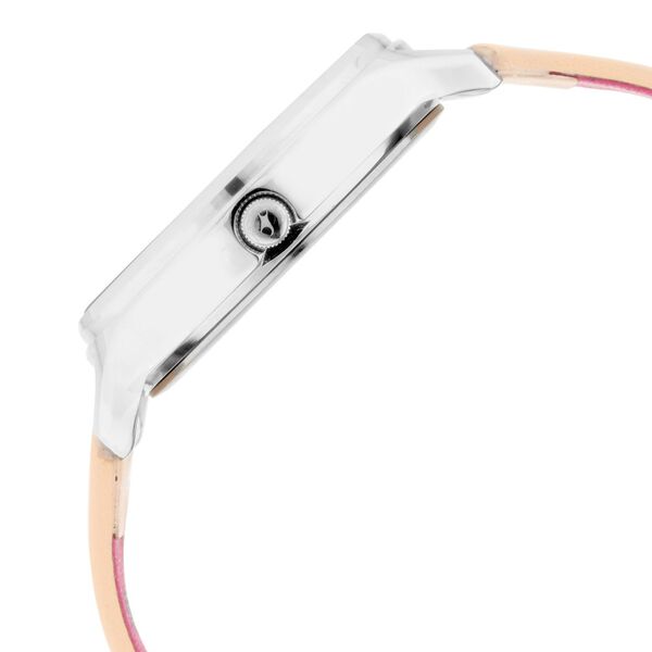 Fastrack Ruffles Quartz Analog with Day and Date Beige Dial Leather Strap Watch for Girls - image number 4