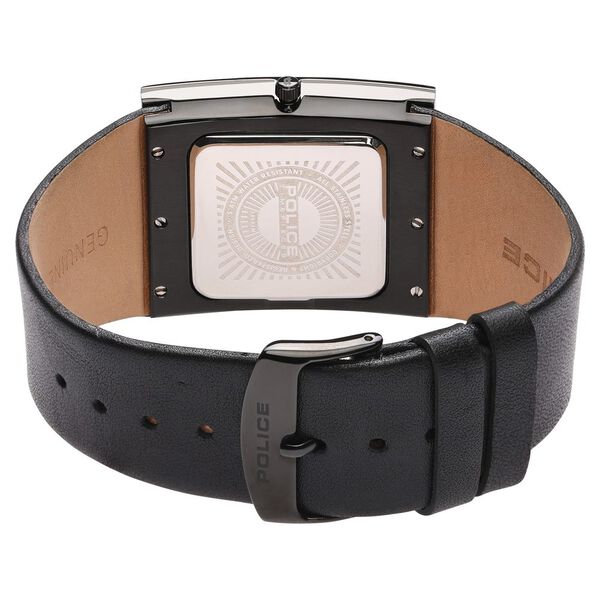 Police Quartz Analog Silver Dial Leather Strap Watch for Men - image number 4