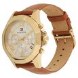 Tommy Hilfiger Quartz Multifunction Silver Dial Leather Strap Watch for Women - image number 1