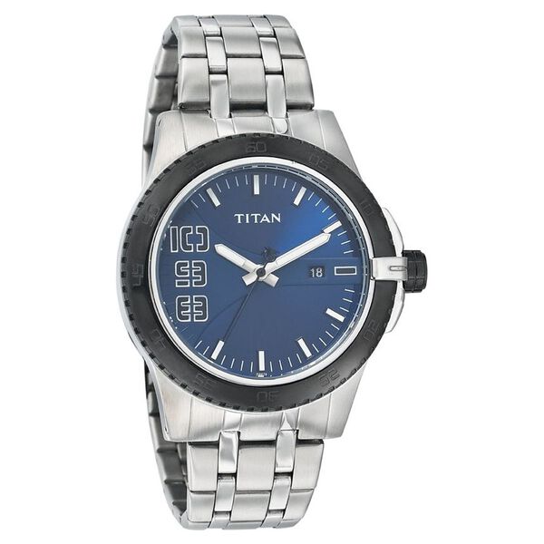 Titan Quartz Analog with Date Blue Dial Watch for Men - image number 0