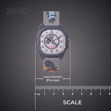 Zoop Marvel Analog Watch with White Thor Dial & Grey Strap for Boys Kids, from House of Titan