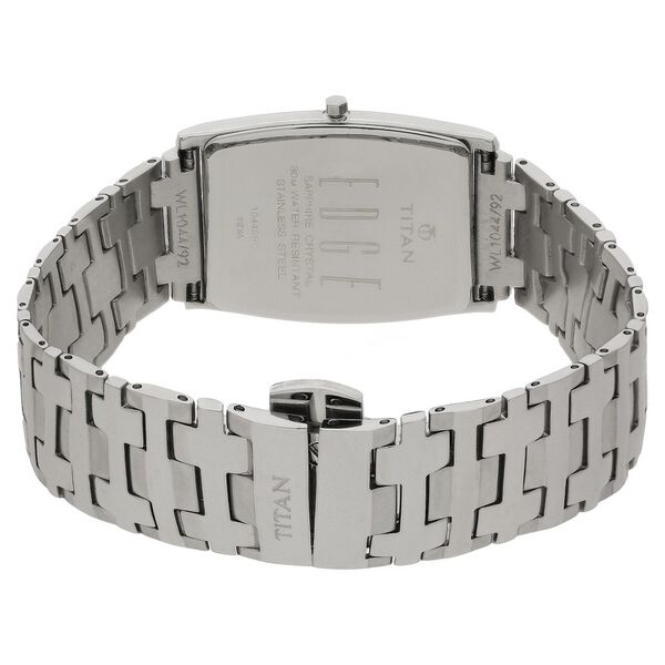 Titan Quartz Analog Blue Dial Stainless Steel Strap Watch for Men - image number 3