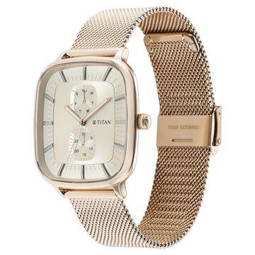 Titan Avant Garde Silver Dial Quartz Multifunction Stainless Steel Strap watch for Men