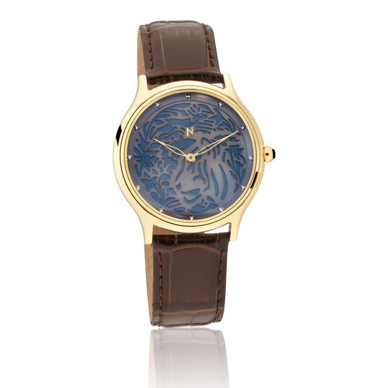 Titan Nebula Deccan Treasures Quartz Analog with Date 18 Karat Solid Gold Watch for Men - image number 1