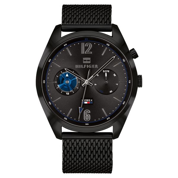 Tommy Hilfiger Quartz Analog Black Dial Metal Strap Watch for Men - image number 0