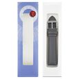 22 mm Grey Genuine Leather Strap for Men - image number 5