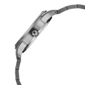 Xylys Swiss Analog Black Stainless Steel Strap Mother of Pearl Dial Watch For Women