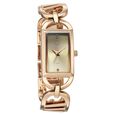 Vyb Striker By Fastrack Quartz Analog Green Dial Rose Gold Metal Strap Watch For Girls - image number 1