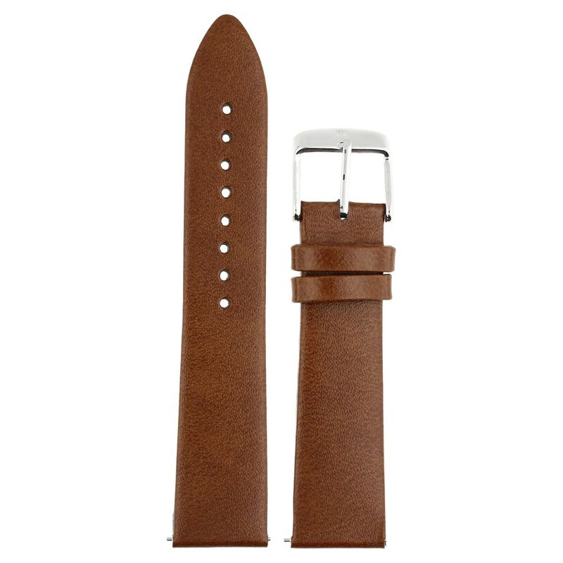 20 mm Tan Genuine Leather Strap for Men - image number 0
