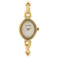 Sonata Quartz Analog Champagne Dial Metal Strap Watch for Women