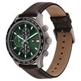 Tommy Hilfiger Multifunction Green Dial Leather Strap Watch for Men - image number 1