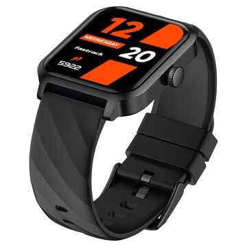 Fastrack Rave FX2 with 4.64 cm UltraVU HD Display, SingleSync BT Calling, Functional Crown with Black Strap